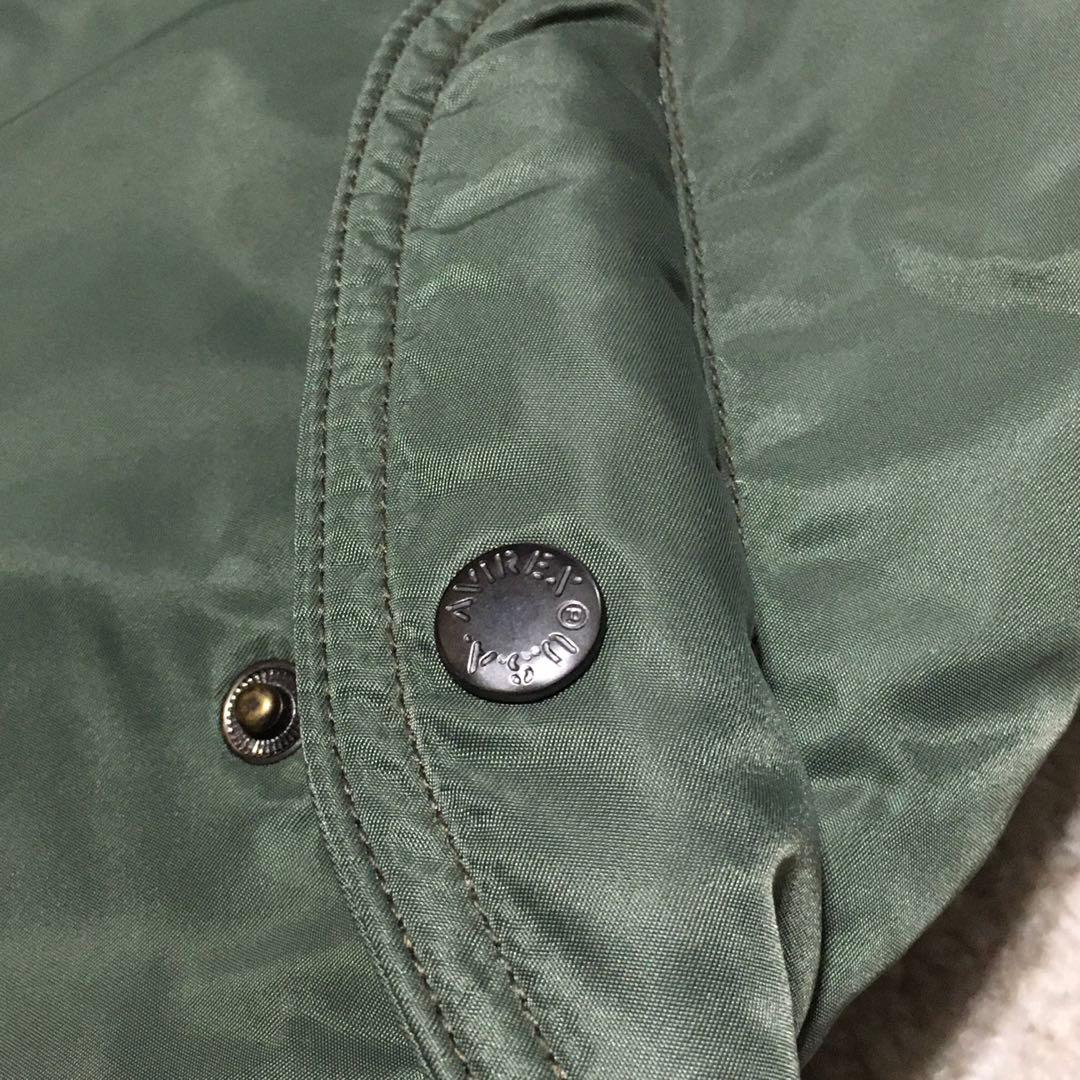 avirex ♫ MA-1 ワッペン XL カーキ フライトジャケット