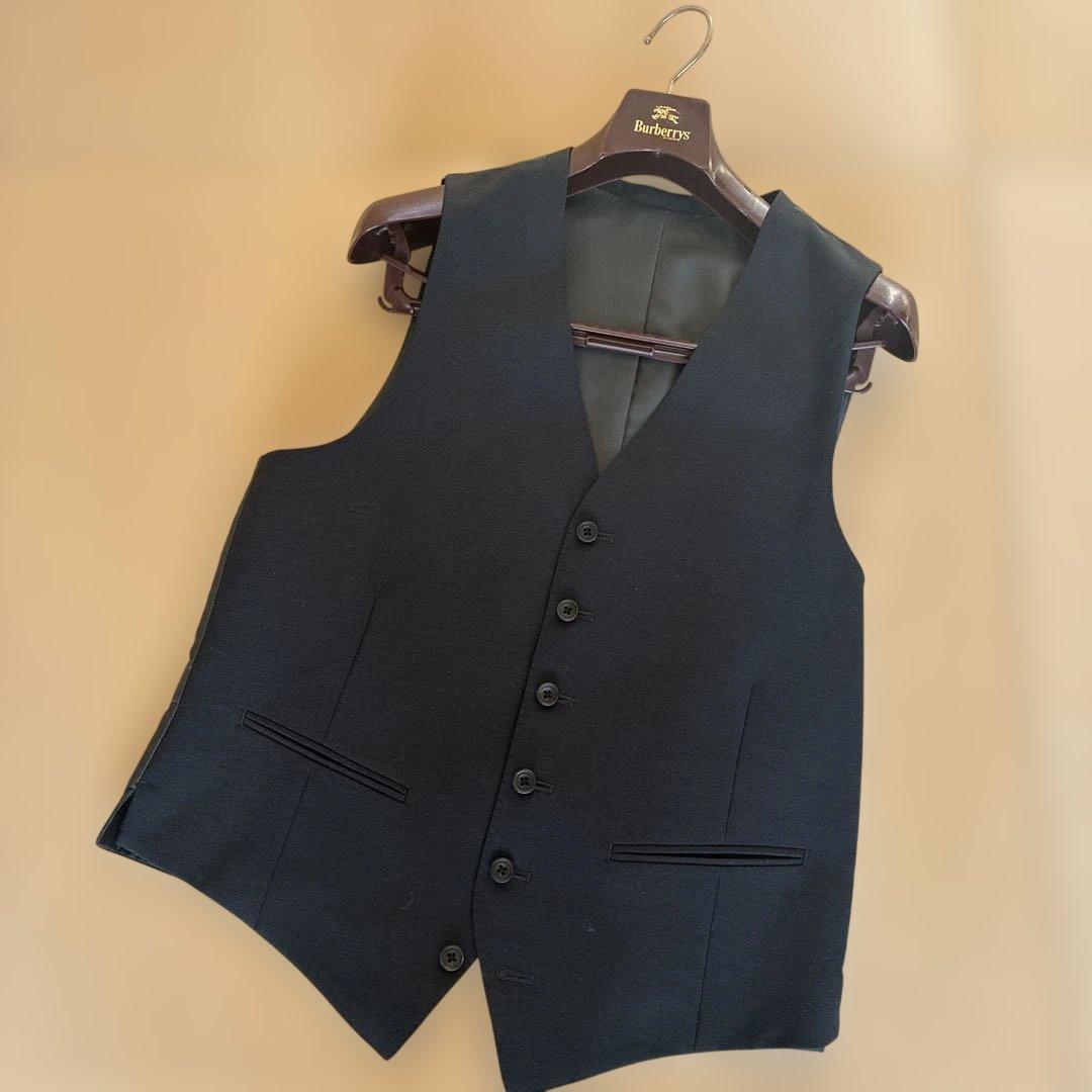 【大幅値下げ】美品✨BURBERRY スリーピーススーツネイビー セットアップ