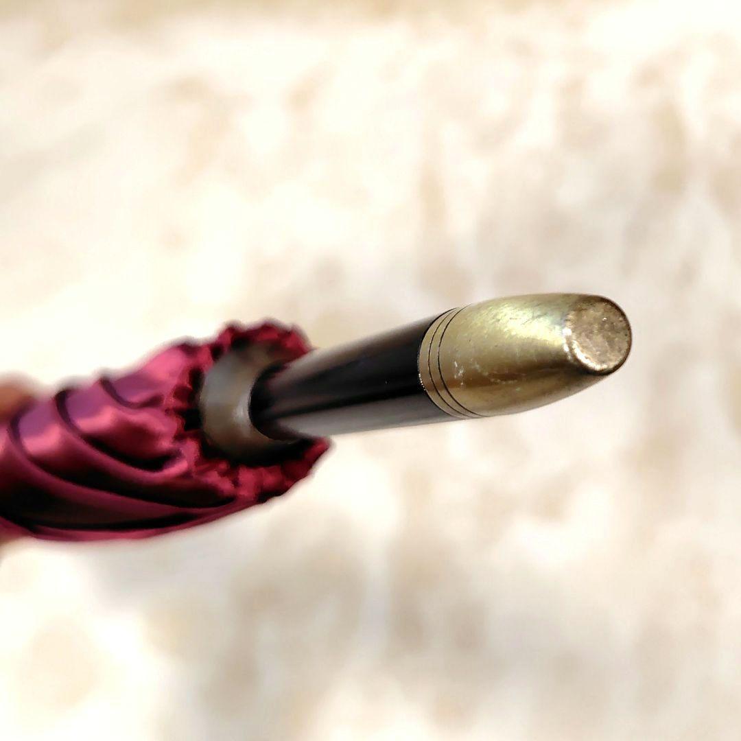 極美品 フェンディ 長傘 ズッカ柄 FF イタリア製 雨傘 レッド 赤 梅雨