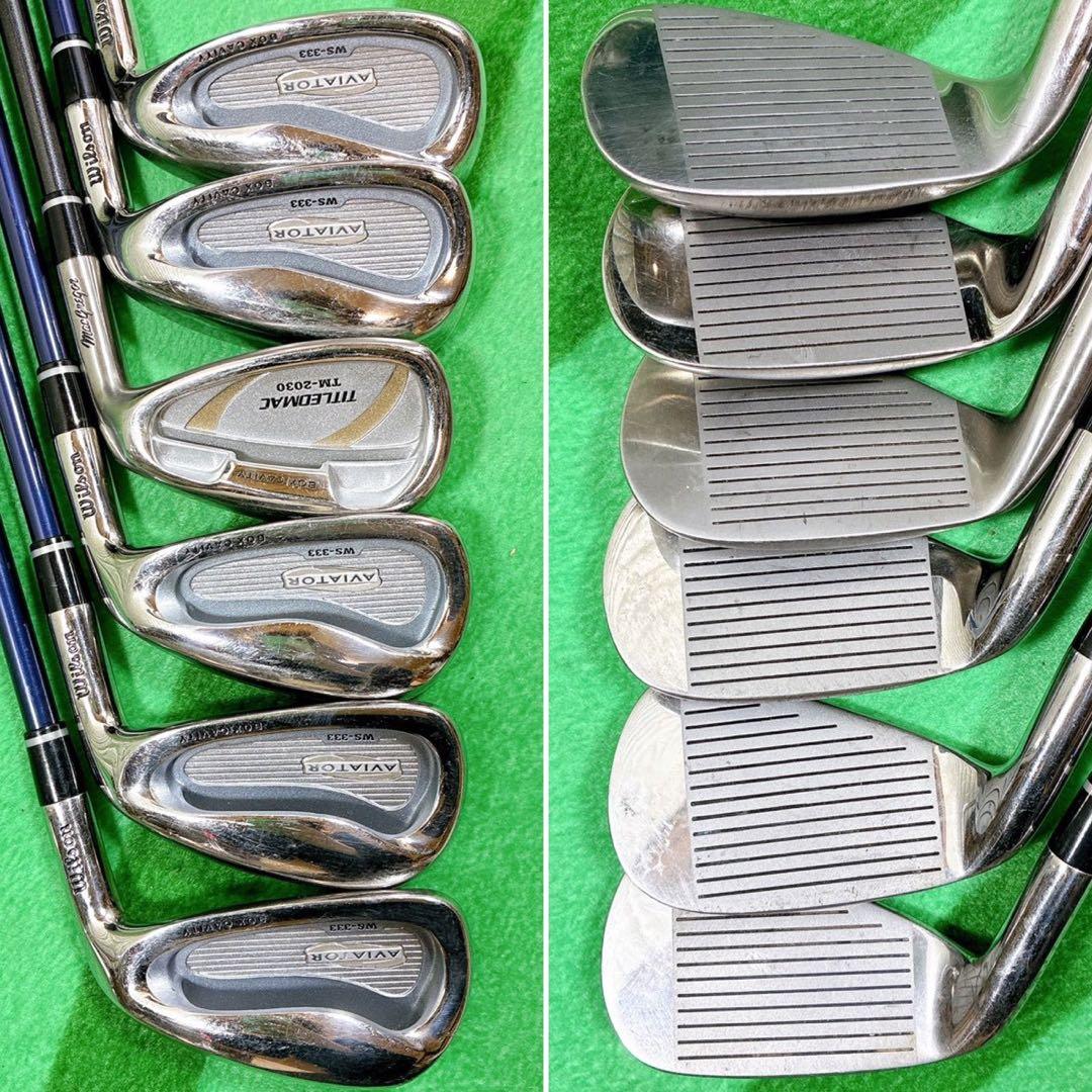 Wilson メンズゴルフクラブセット 9本 フレックスR【初心者向け】