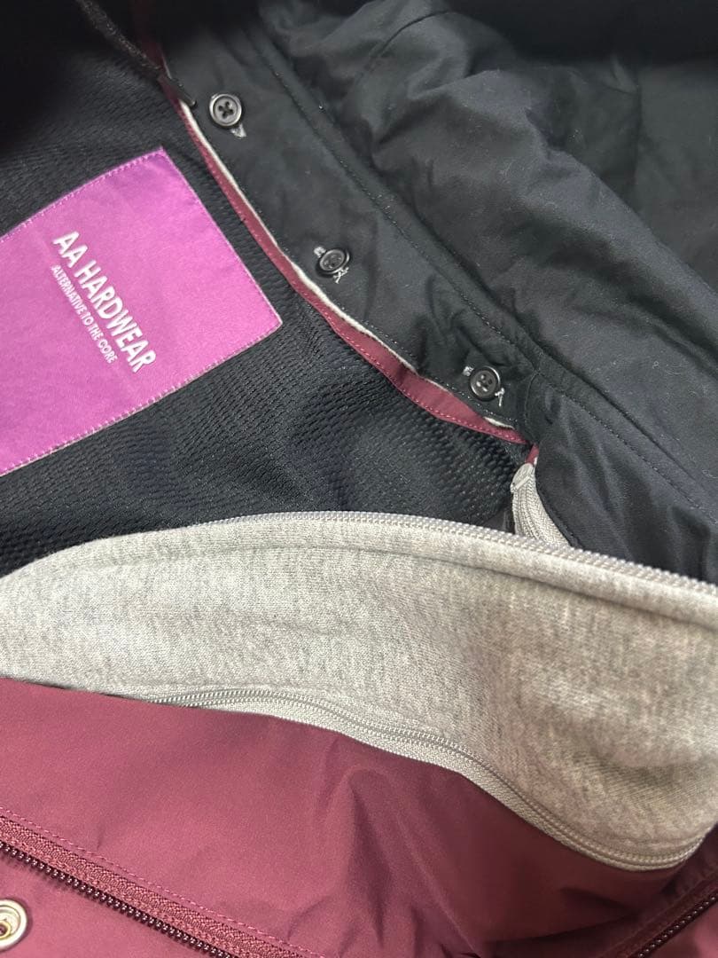 スノーボードウェアAA HARDWEAR Mフード付き 上下セット フレアパンツ