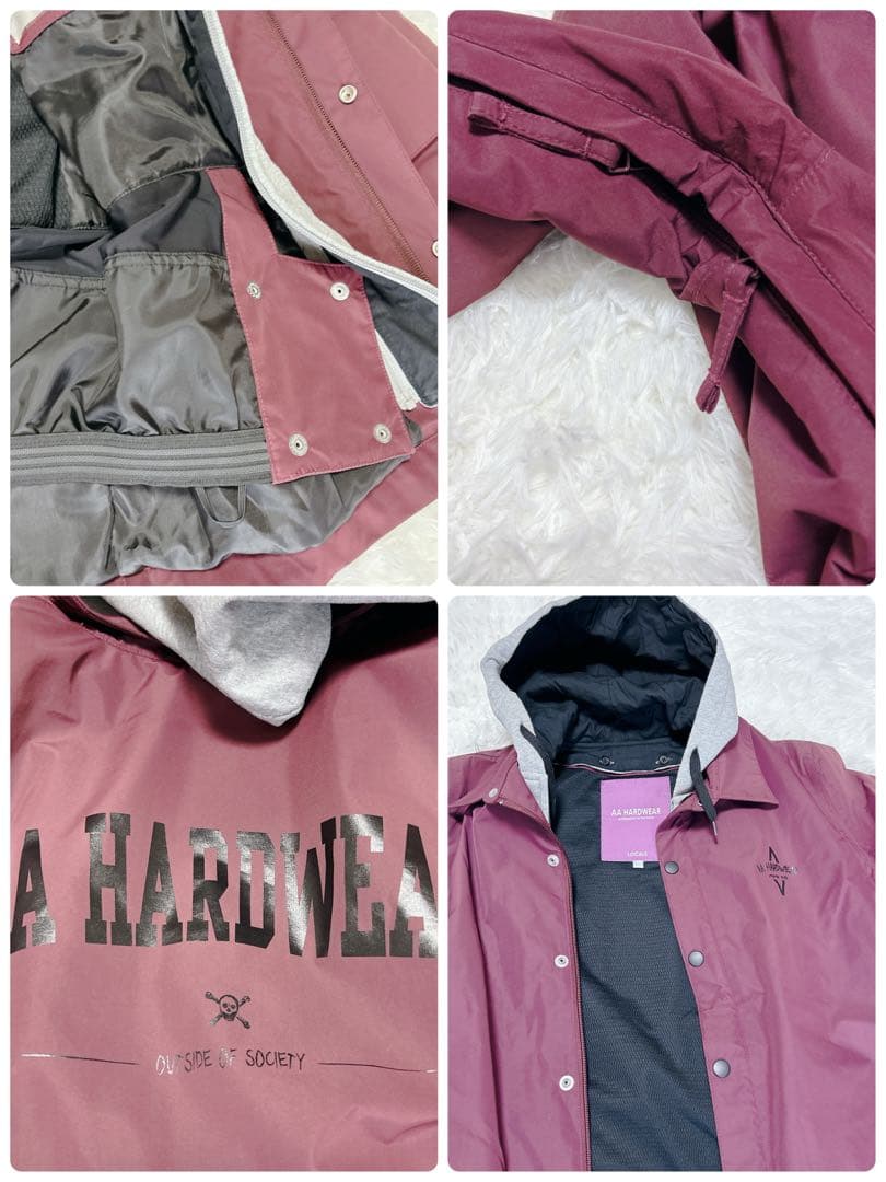 スノーボードウェアAA HARDWEAR Mフード付き 上下セット フレアパンツ