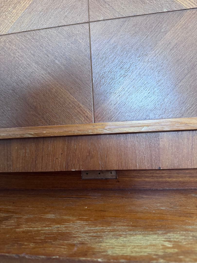 まと⭐︎木製ブラウン ライティングビューロ 引き出し4つ付き