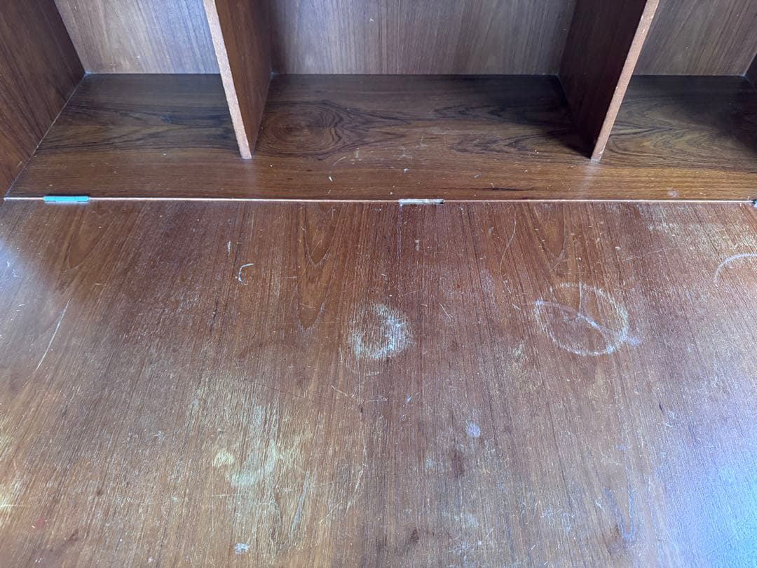 まと⭐︎木製ブラウン ライティングビューロ 引き出し4つ付き