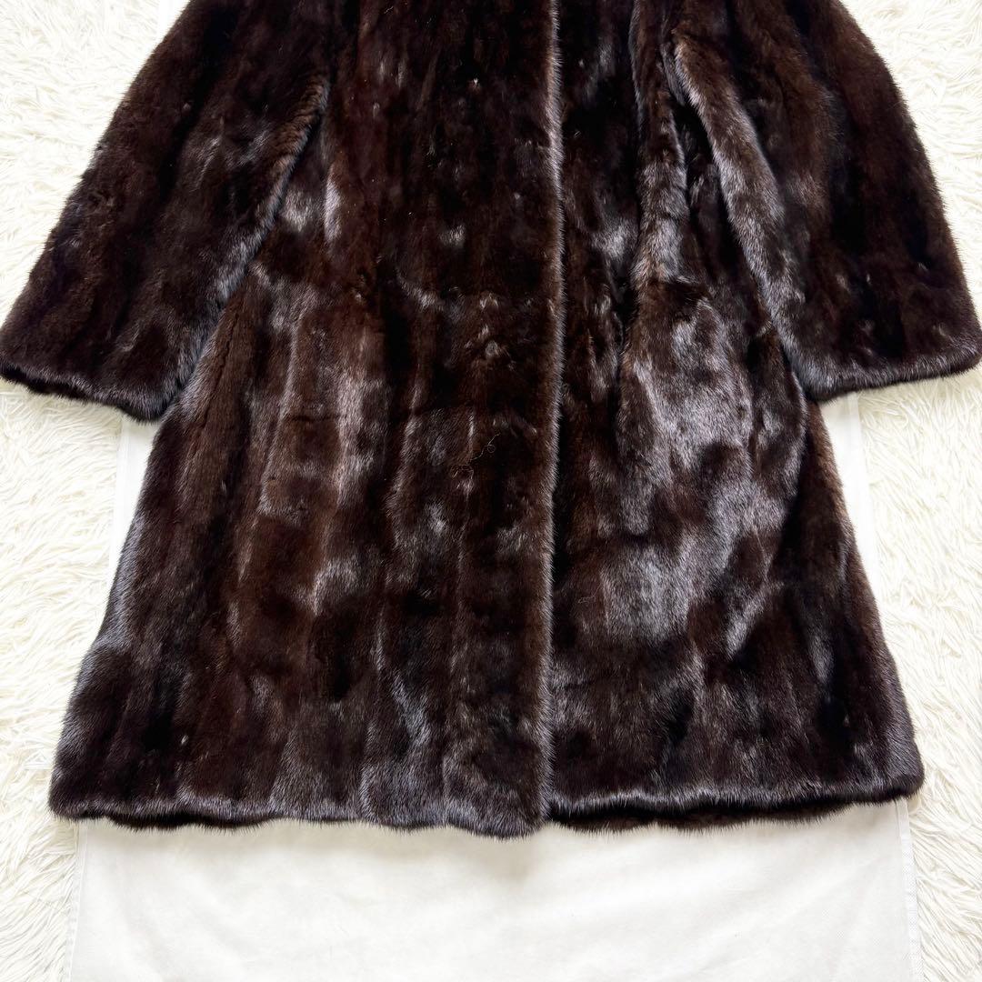 CELINE リアルミンクファーコート ロング丈 艶々 毛並み◎ XLサイズ相当