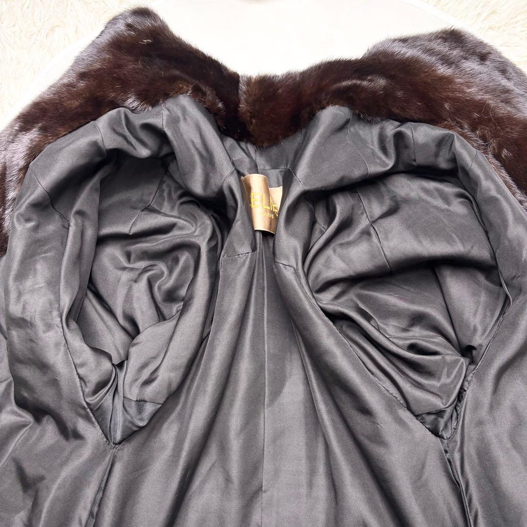CELINE リアルミンクファーコート ロング丈 艶々 毛並み◎ XLサイズ相当
