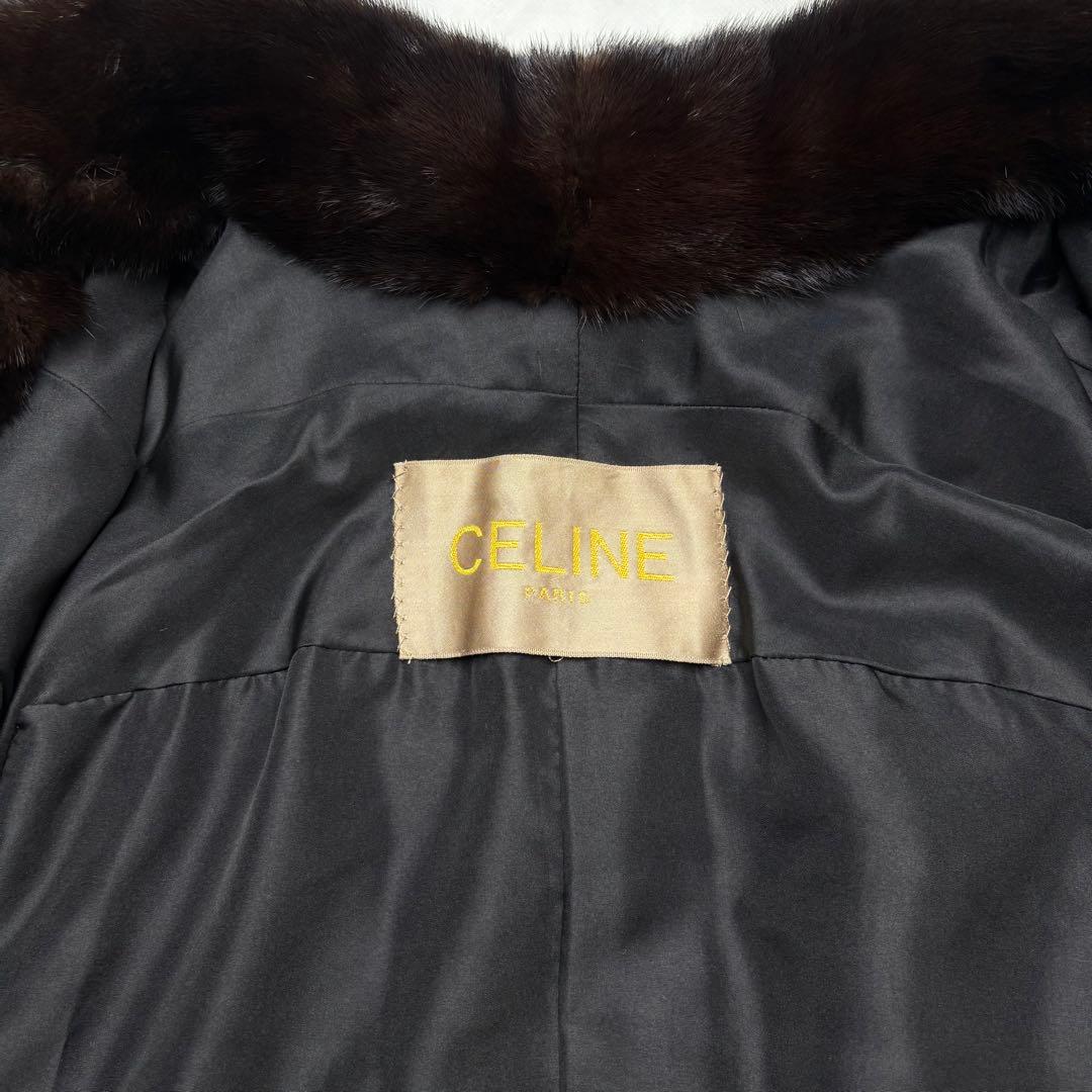 CELINE リアルミンクファーコート ロング丈 艶々 毛並み◎ XLサイズ相当