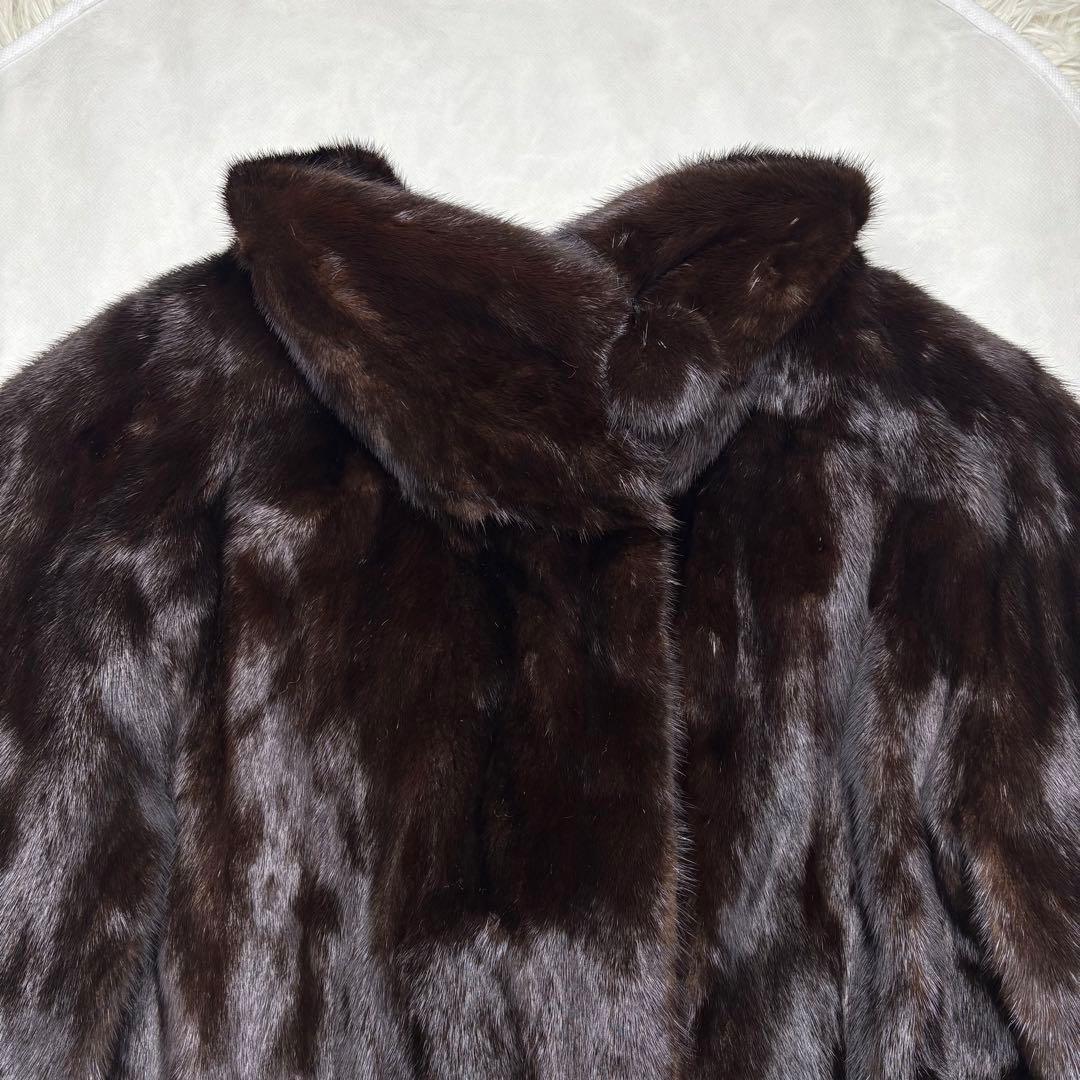 CELINE リアルミンクファーコート ロング丈 艶々 毛並み◎ XLサイズ相当