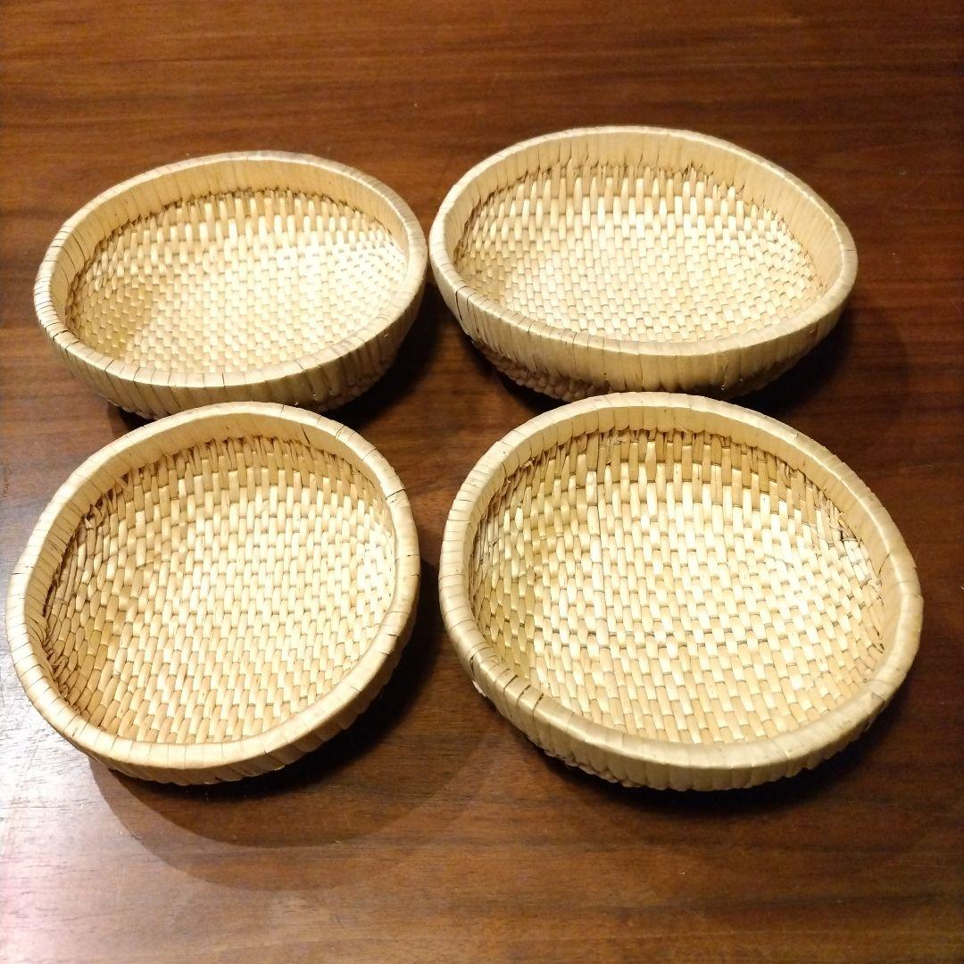 柳行李弁当箱飯行李 工芸品 大小２個