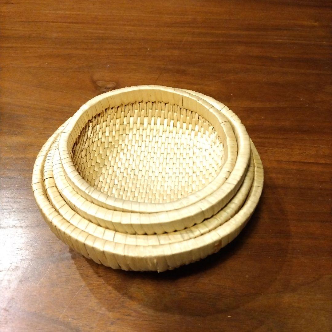 柳行李弁当箱飯行李 工芸品 大小２個