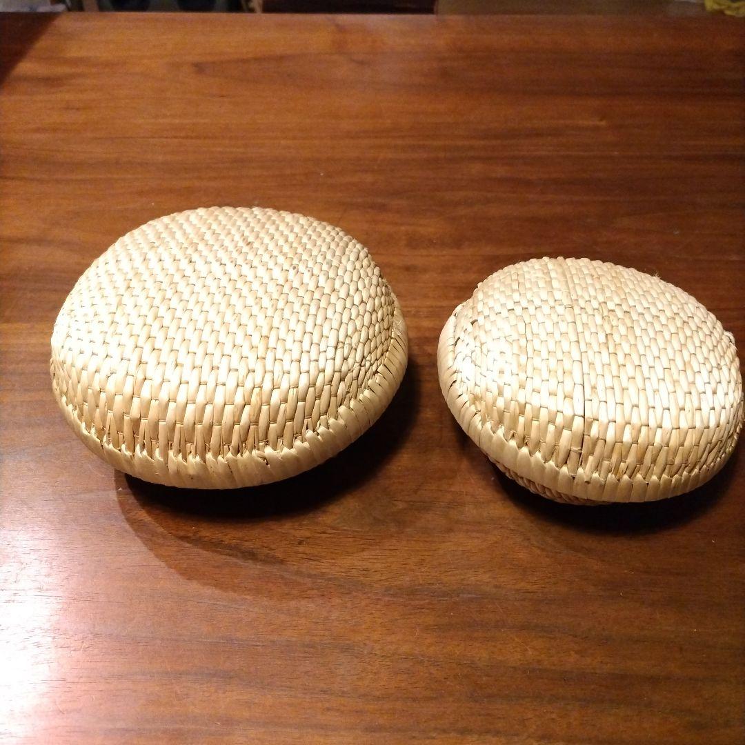 柳行李弁当箱飯行李 工芸品 大小２個