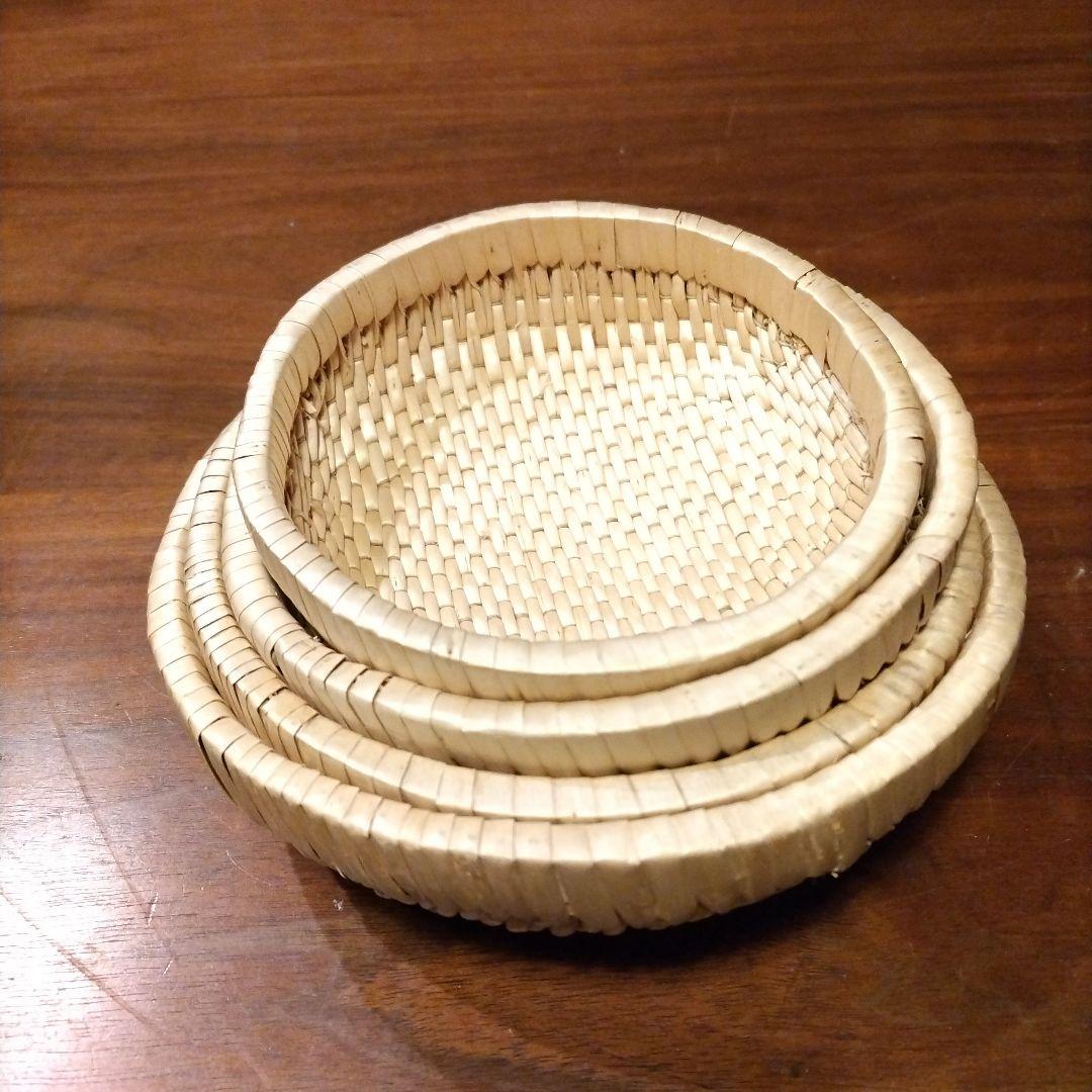 柳行李弁当箱飯行李 工芸品 大小２個