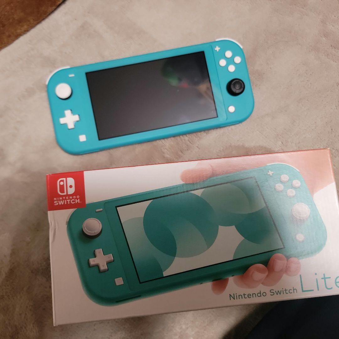 Nintendo Switch Lite ターコイズ 本体 充電器欠 ケース付き