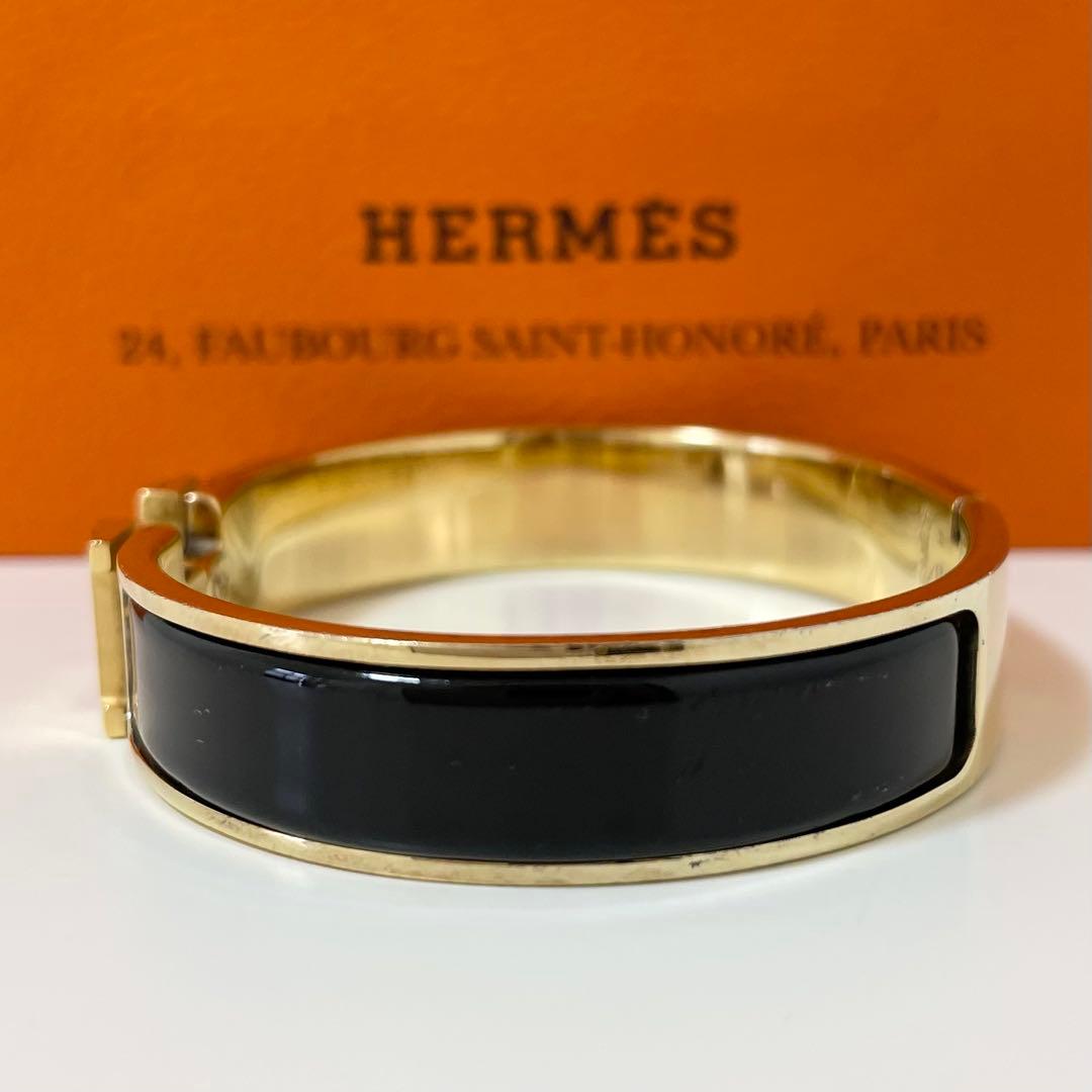 お*か様 【最終値下】エルメス クリックH クリッククラック バングル ブラック