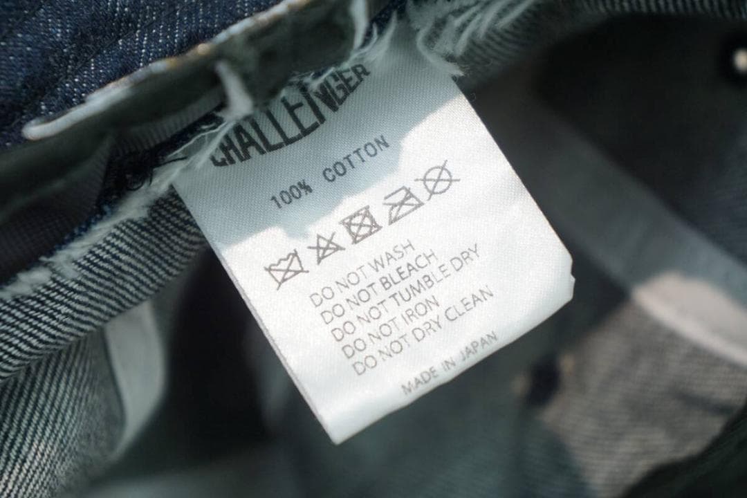 美品 challenger デニム バケット ハット 帽子 紺 901P▲