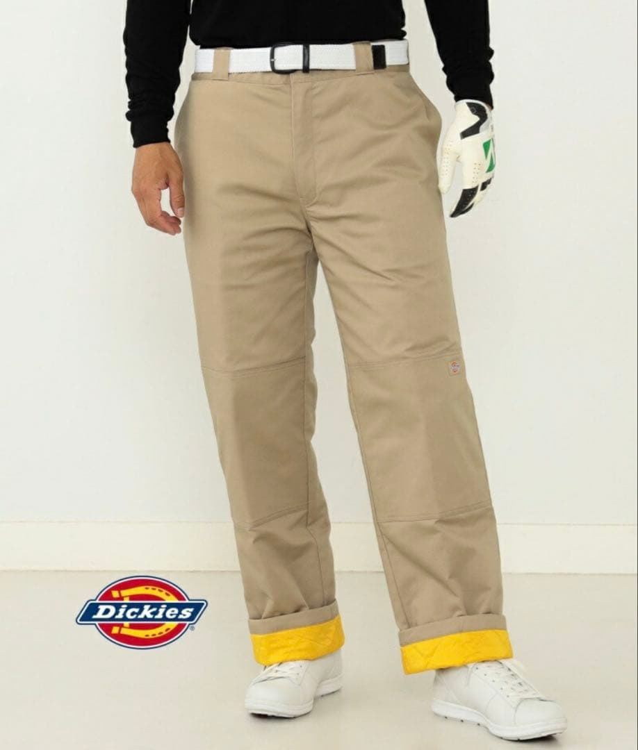 新品 BEAMS GOLF × Dickies 別注 ダブルニー裏キルト パンツ