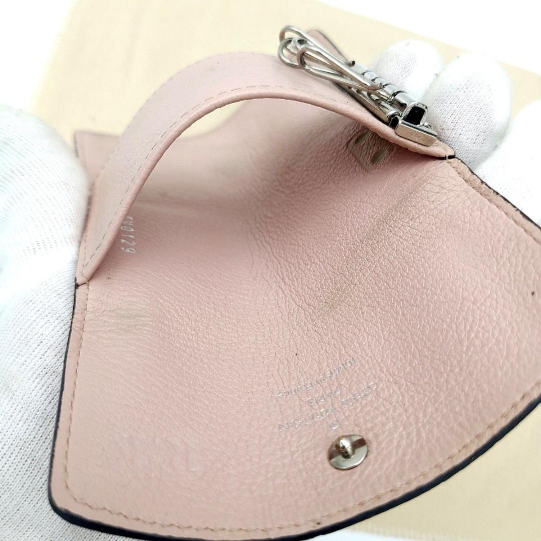 ルイヴィトン マヒナ モノグラム キーケース ミュルティクレ4 ピンク