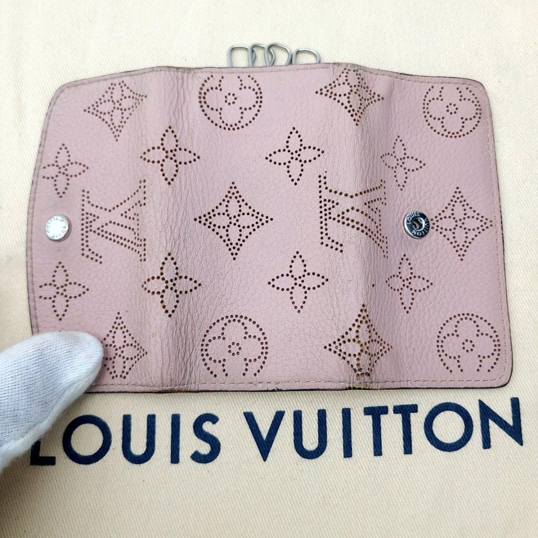 ルイヴィトン マヒナ モノグラム キーケース ミュルティクレ4 ピンク