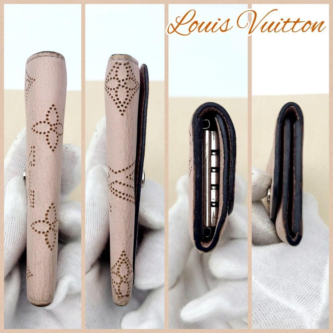 ルイヴィトン マヒナ モノグラム キーケース ミュルティクレ4 ピンク