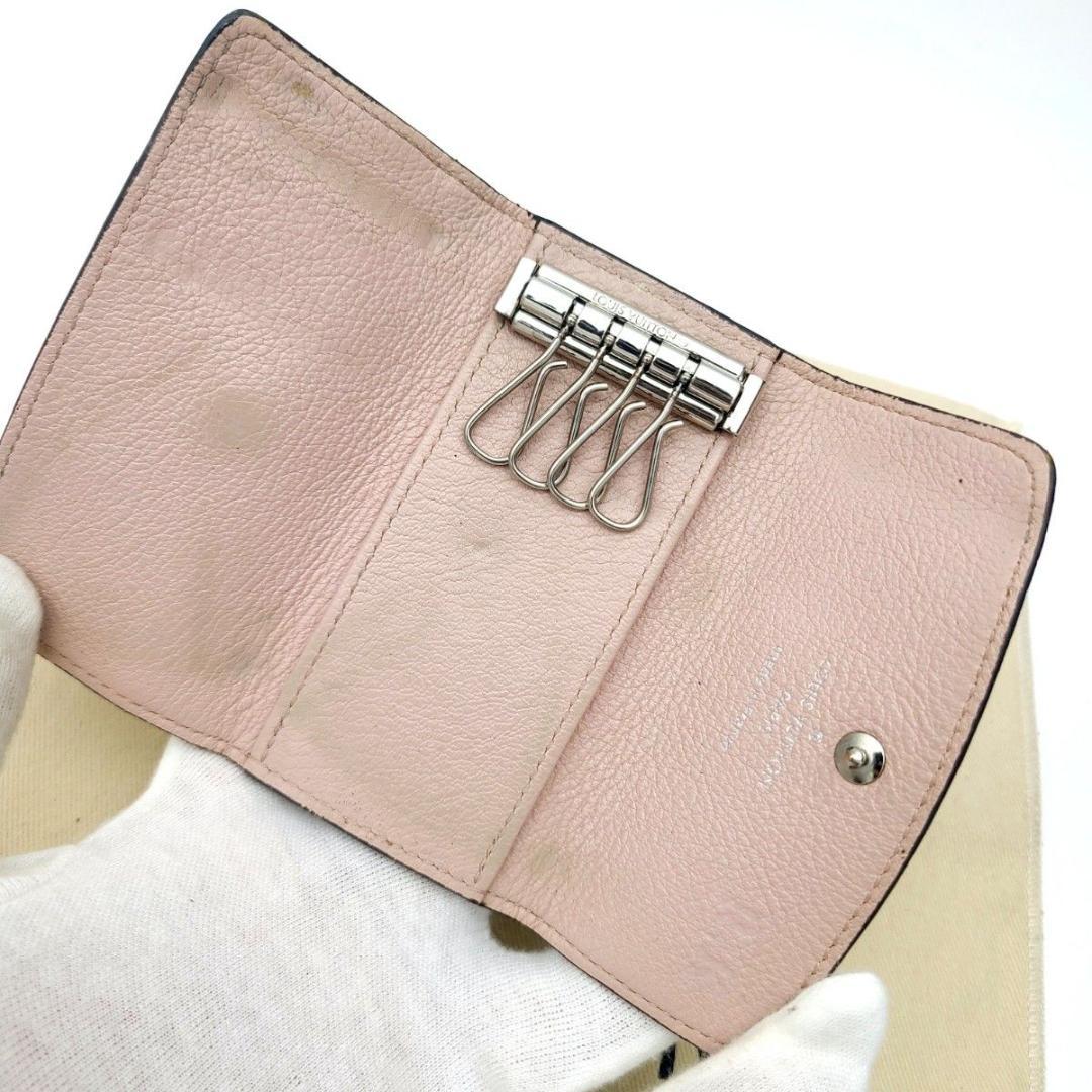 ルイヴィトン マヒナ モノグラム キーケース ミュルティクレ4 ピンク