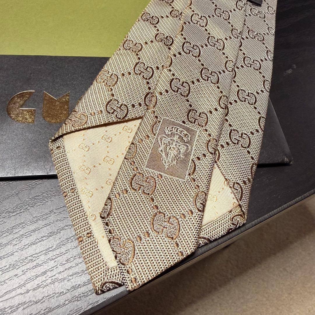 新品✨箱袋付❗️GUCCI グッチ ネクタイ メンズ シルク イタリア製