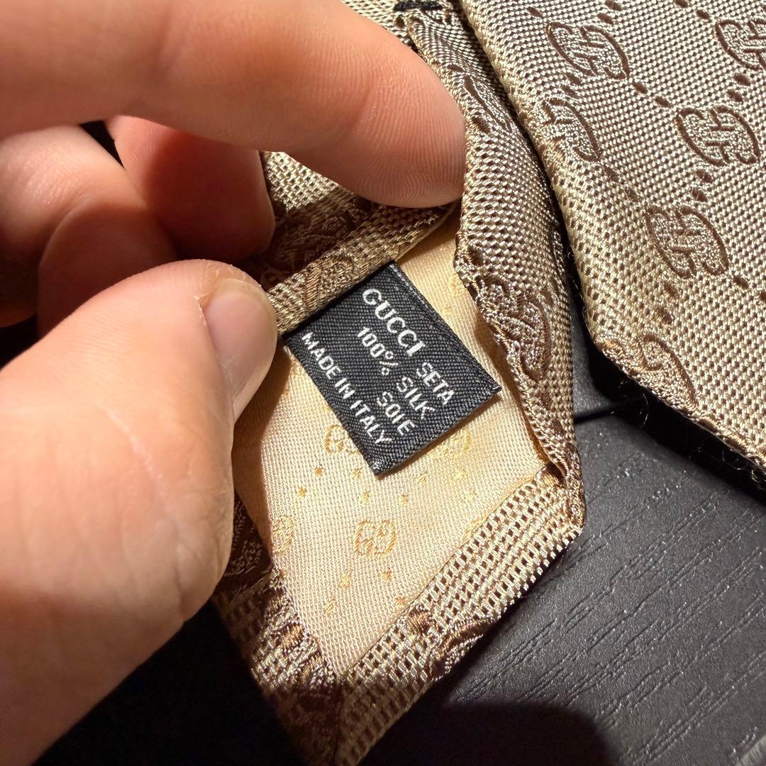 新品✨箱袋付❗️GUCCI グッチ ネクタイ メンズ シルク イタリア製