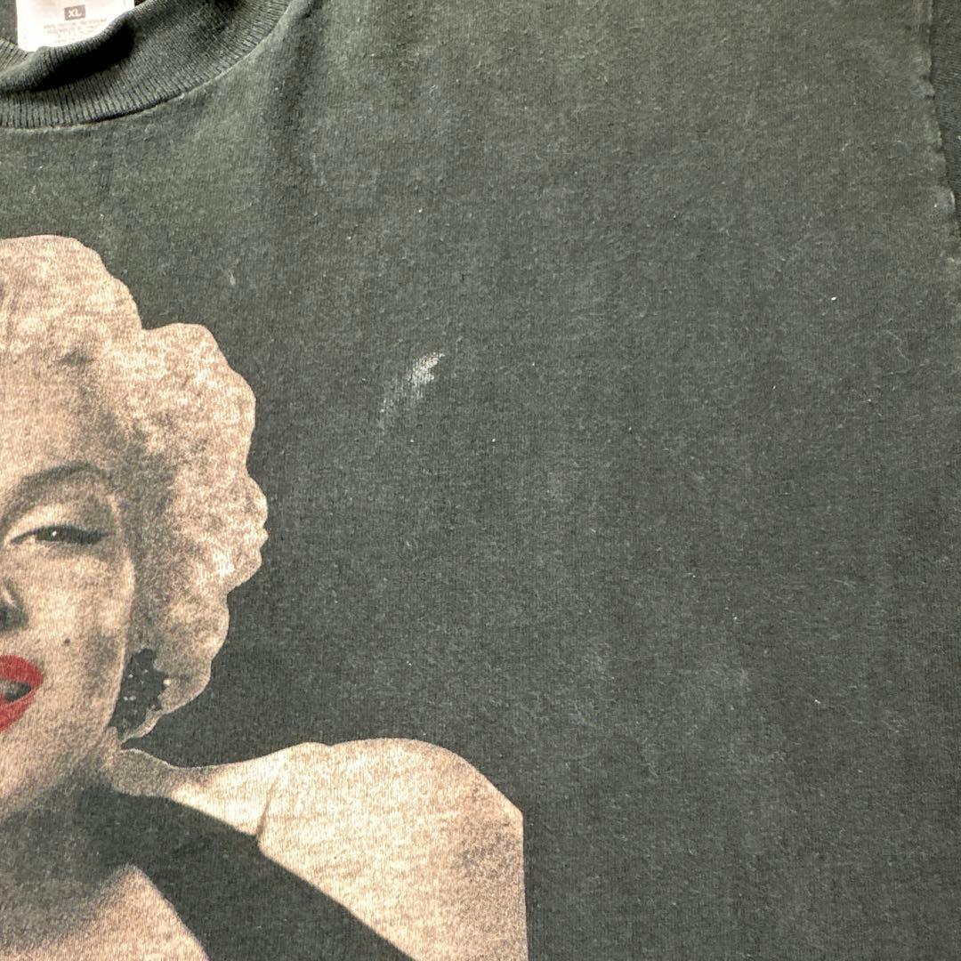 ヴィンテージ　マリリンモンローTシャツ シングルステッチXLサイズ黒