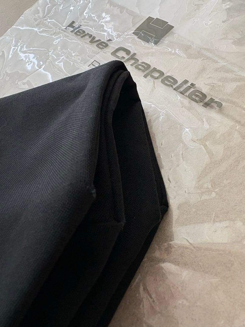 エルベシャプリエ 707C コーデュラ舟型トートM ノワール×モカ