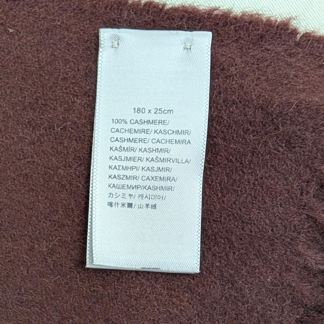 ★美品★ ジョンストンズオブエルガン カシミヤストール マフラー 茶系