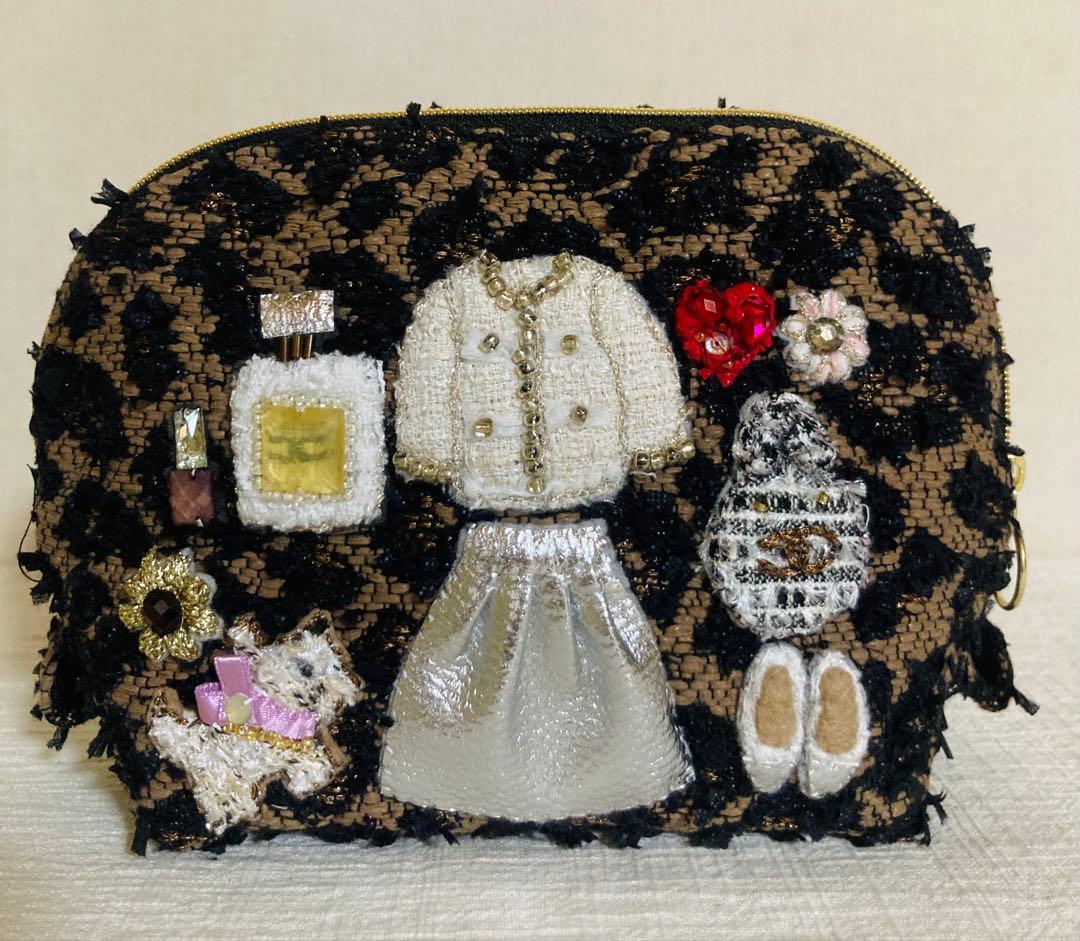 TR ミロスツイードポーチ　3点