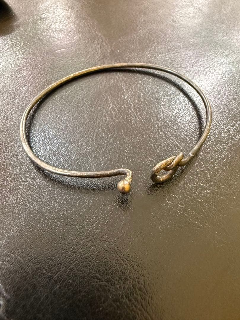 ティファニー Tiffany&Co. フック＆アイ バングルSV925 K18