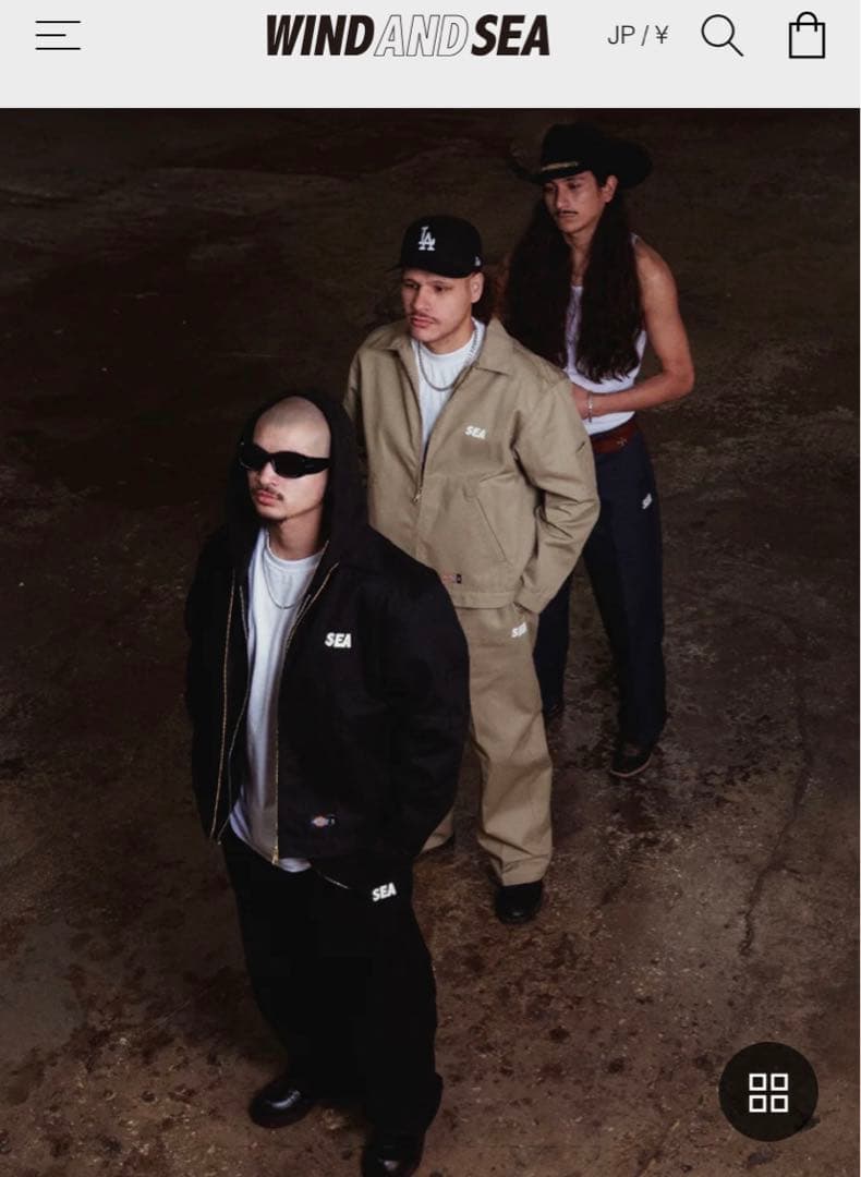 WIND AND SEA×DICKIES WORK PANTS 黒 M