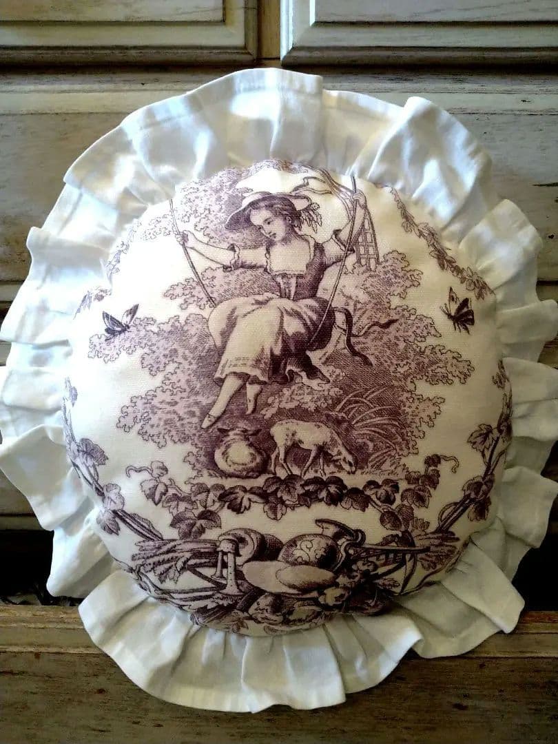 ※maki様おまとめオーダー※フランスアンティーク　トワルドジュイ　クッション