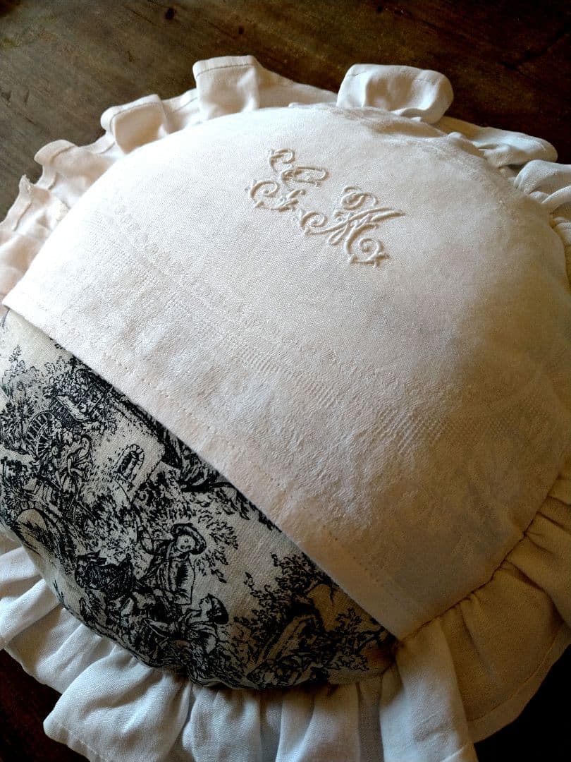 ※maki様おまとめオーダー※フランスアンティーク　トワルドジュイ　クッション