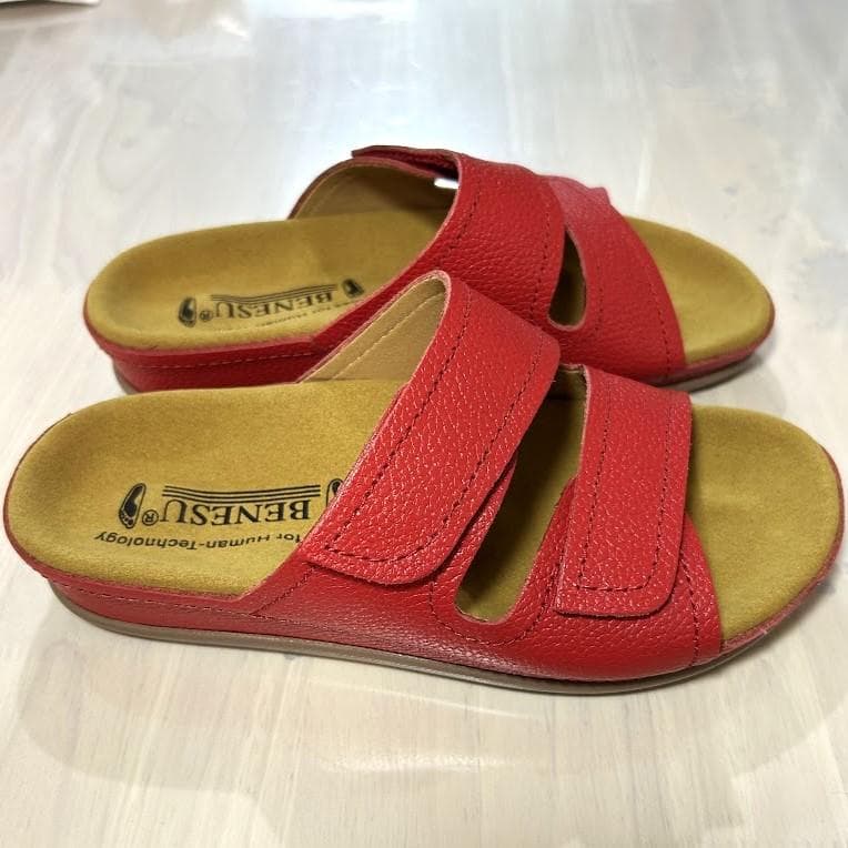 新品 26㎝ 009RD ベネッシュ BENESU 外履きサンダル 赤 ベネシュ