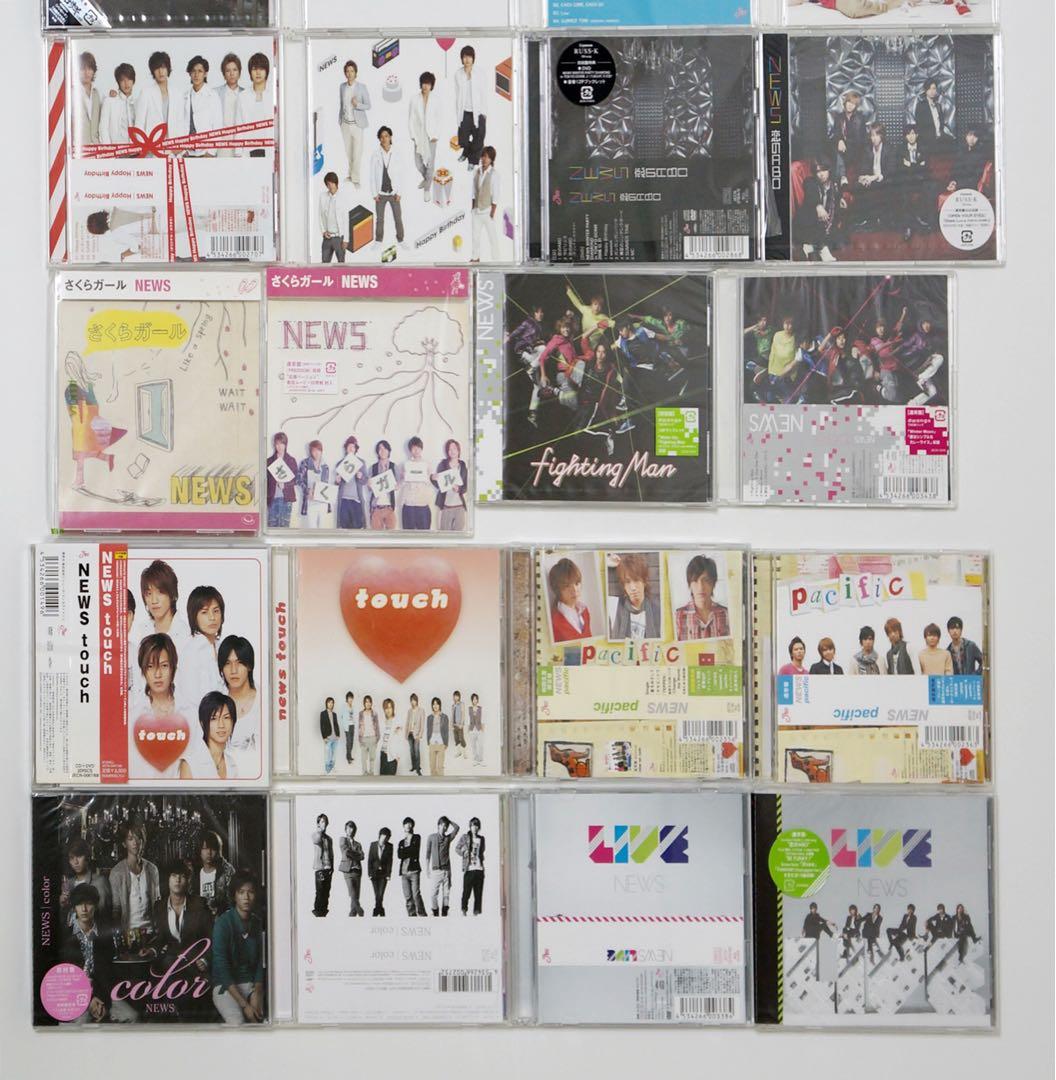 NEWS初期シングルアルバム初回盤通常盤全36枚(新品6枚)セット9人→6人時代