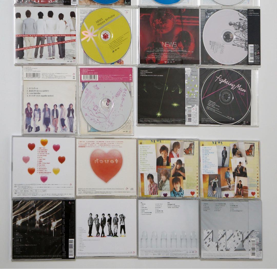 NEWS初期シングルアルバム初回盤通常盤全36枚(新品6枚)セット9人→6人時代