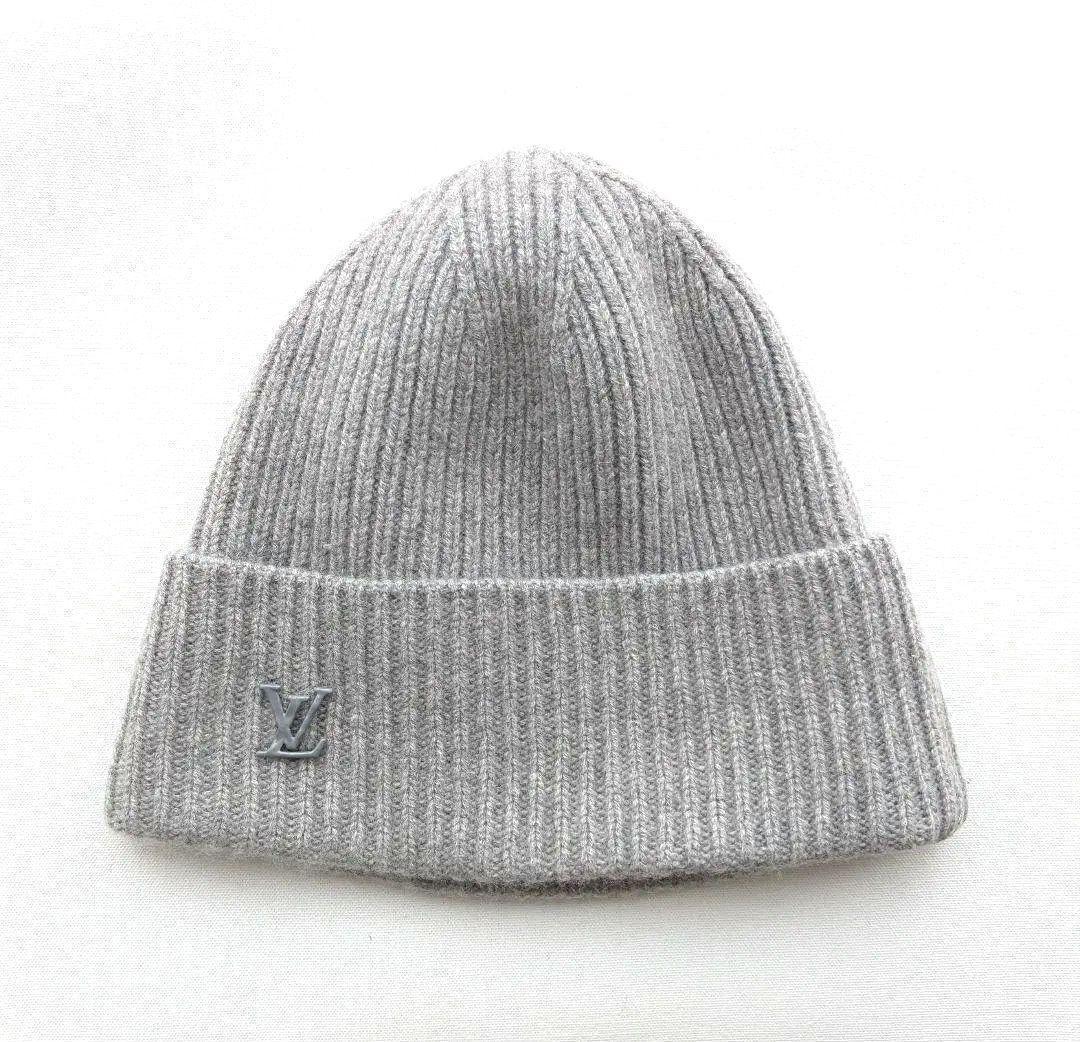 専用美品 ルイヴィトン ニット帽　ボネ・LV アヘッド 1.1 グレー ブランド