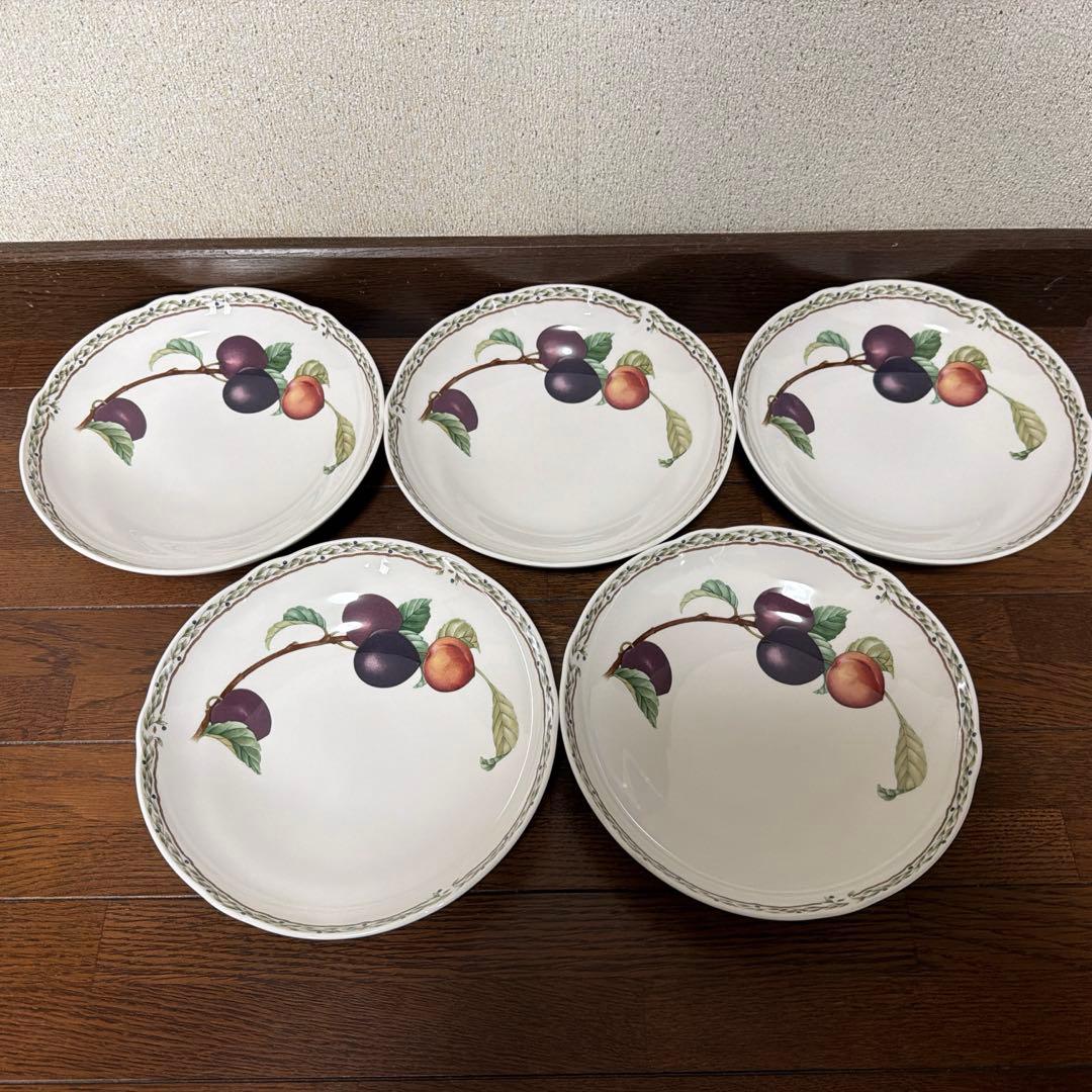 ノリタケ　ロイヤルオーチャード　１９㎝スープ皿５枚