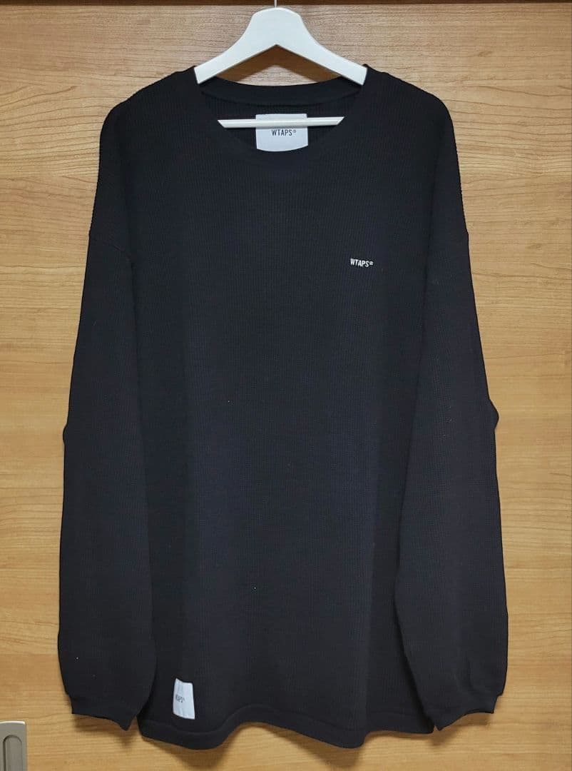 トップス 20SS WTAPS WAFFLE LS TEE. COTTON BLACK