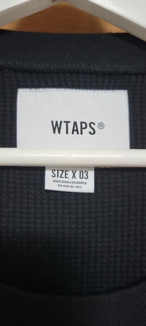 トップス 20SS WTAPS WAFFLE LS TEE. COTTON BLACK