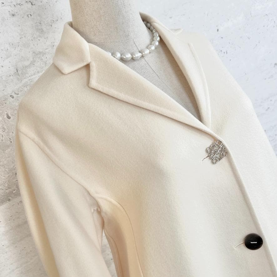 未使用★LOEWE★カシミヤウール★ダブルフェイス★コート