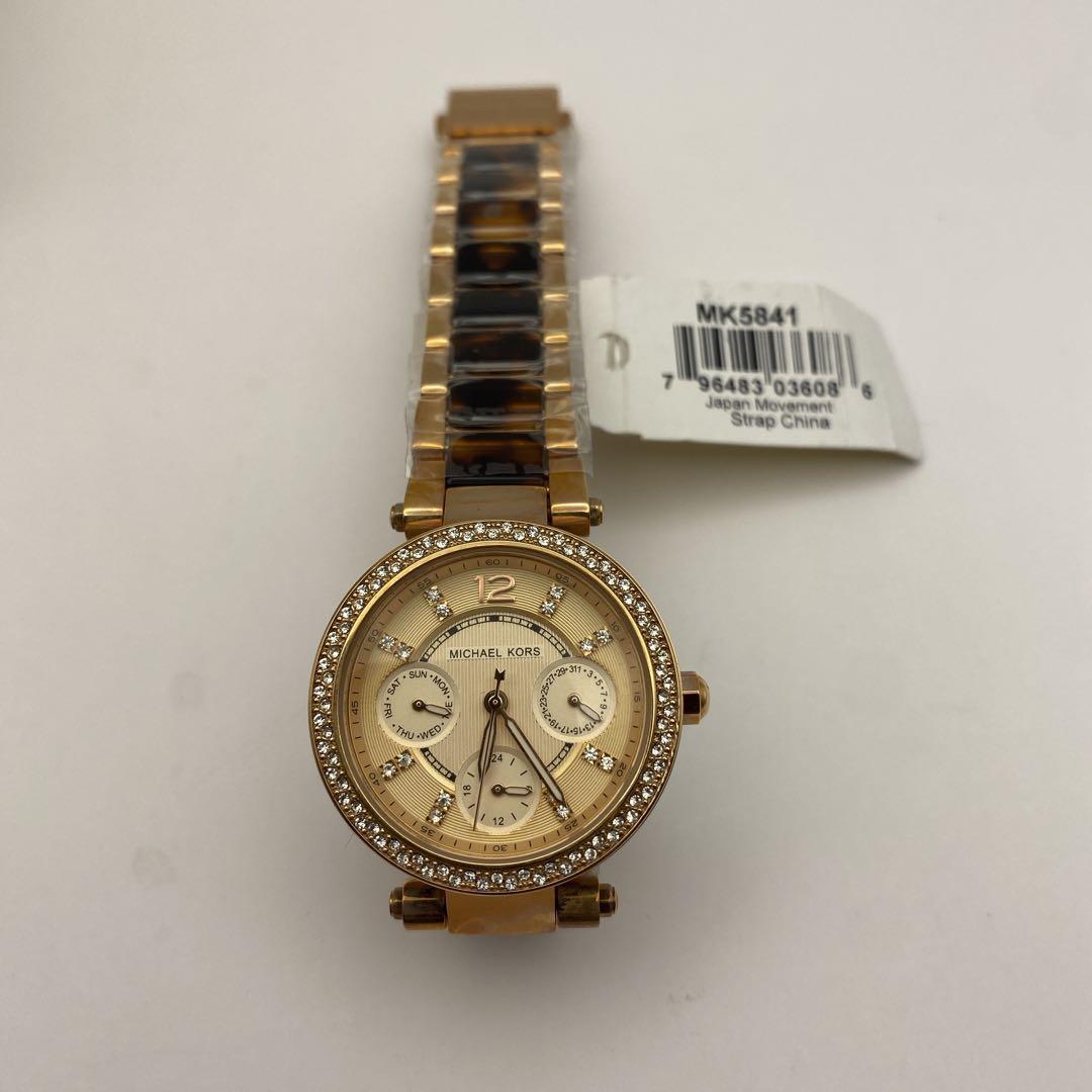 ★新品未使用品★MICHAEL KORS 腕時計 ゴールド 稼働品 MK5841