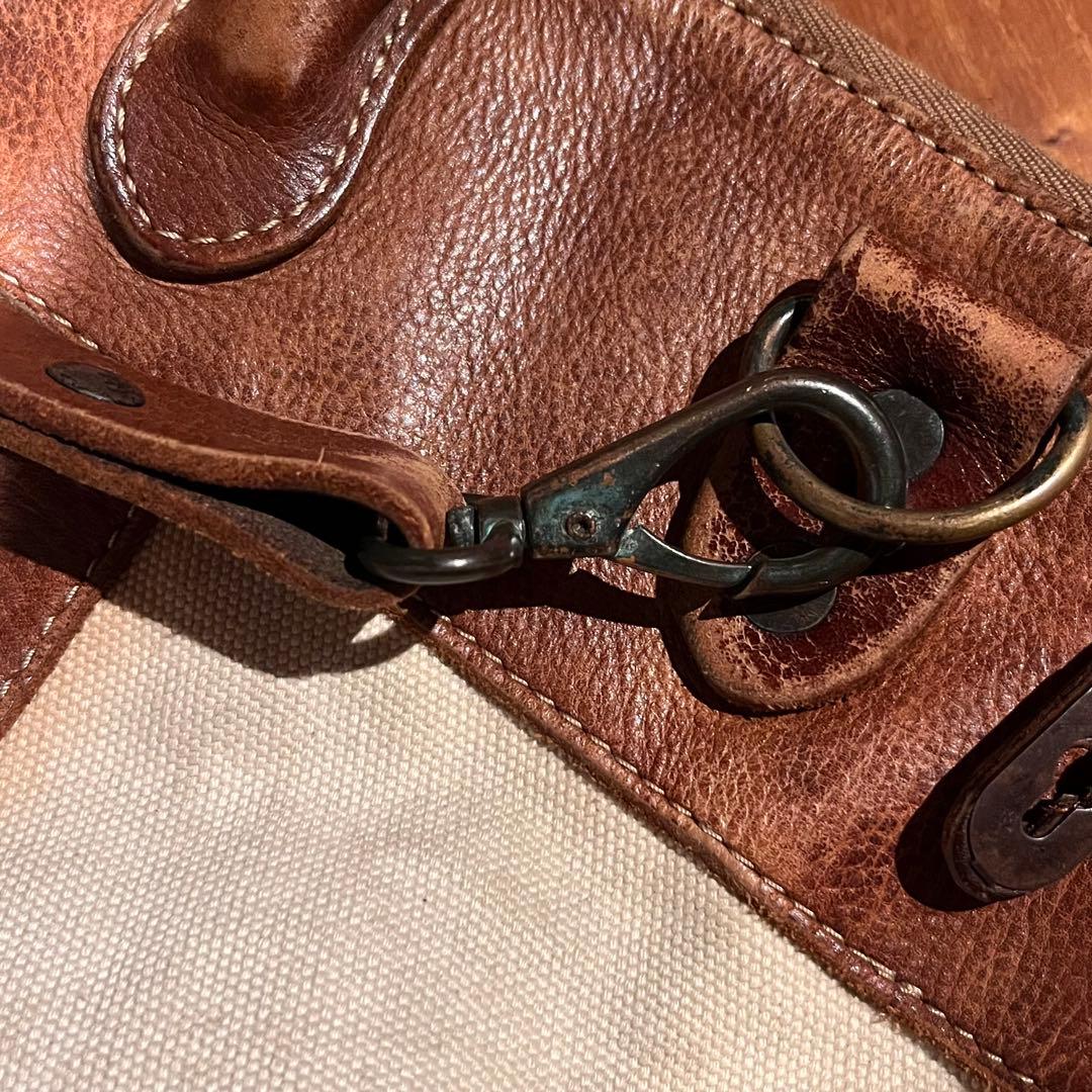 s*c様 RRL キャンバス×レザー 2WAY BAG ヘルメットバッグ