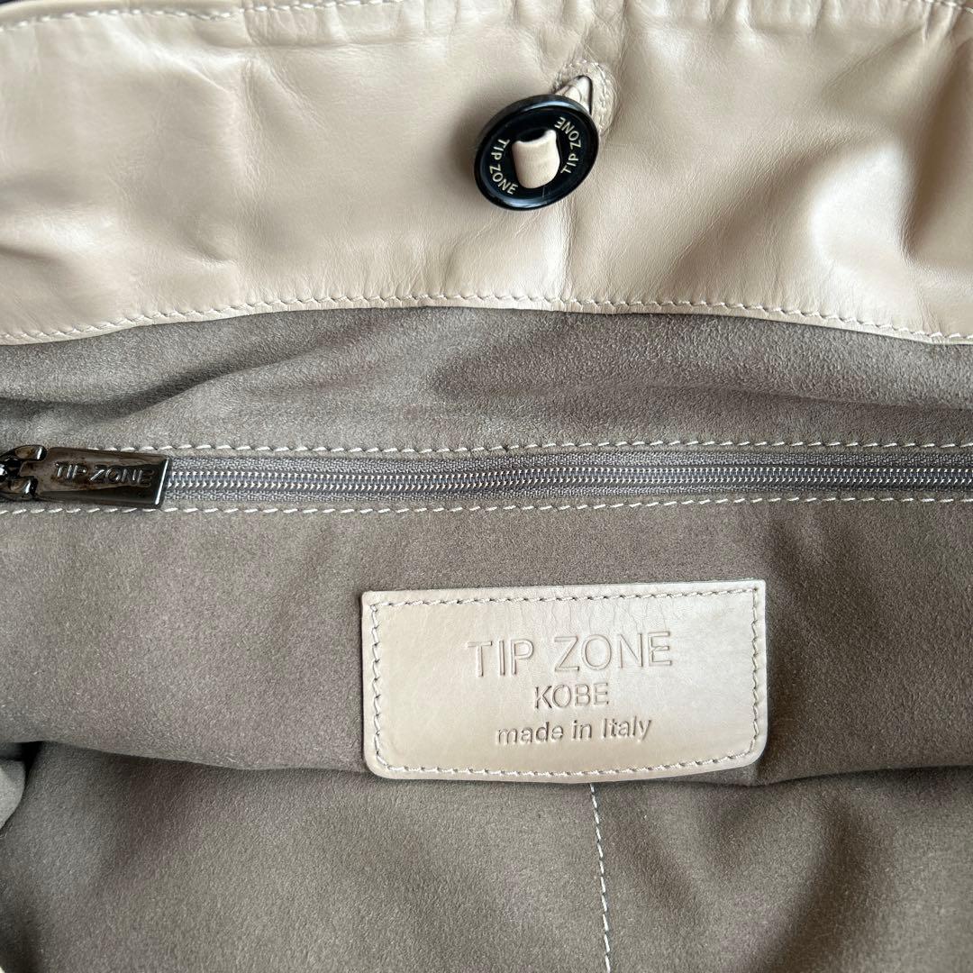 TIP ZONEレザー トートバッグ