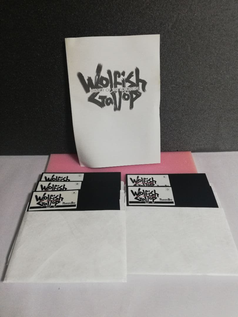 【PC-9801用ソフト】　ウルフィッシュ・ギャロップ　ソロモンの遺産