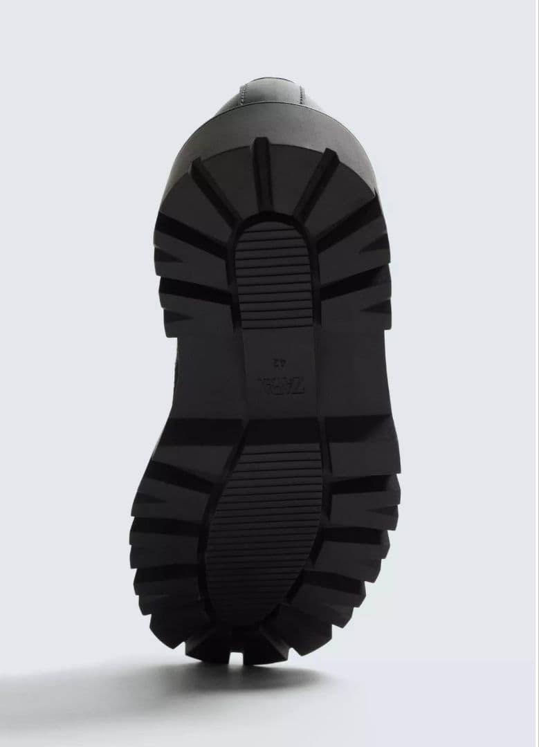 ZARA ザラ ボリュームフリンジローファー チャンキーソール 厚底 27cm