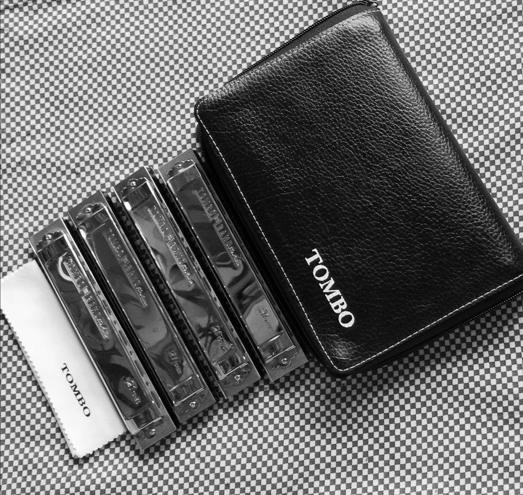 ☆特価【特製TOMBO BANDO DELUXENo1521複音ハーモニカ4台☆