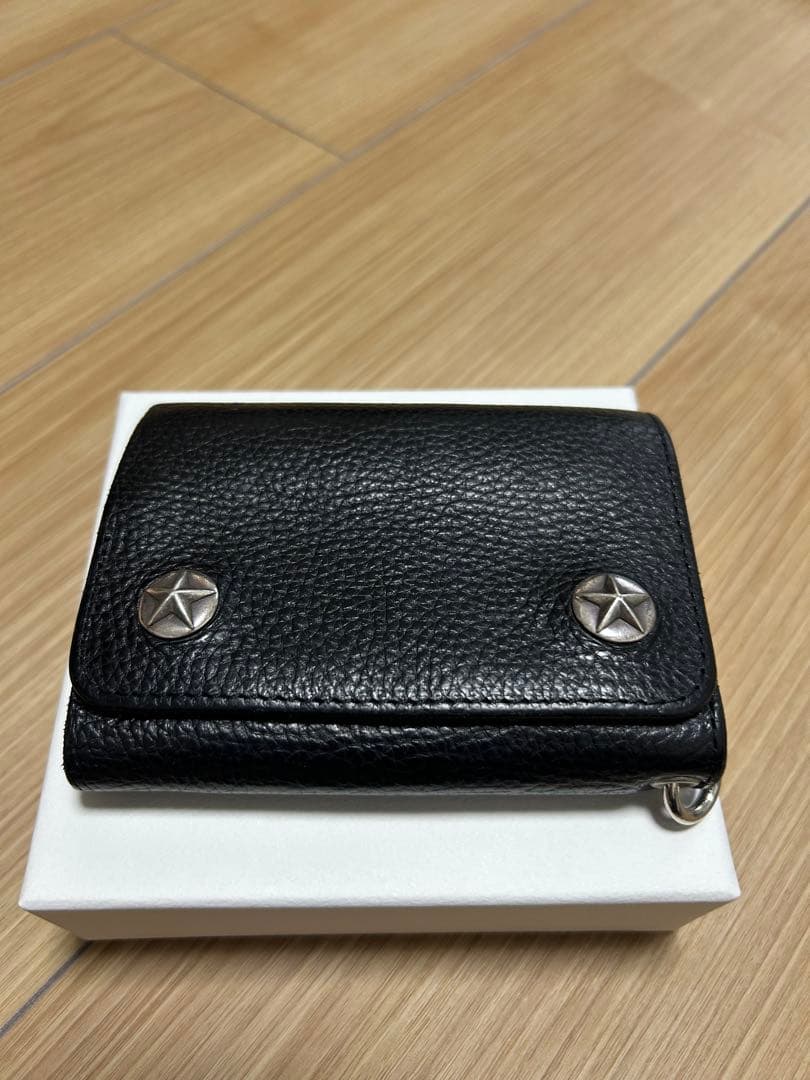 値下げ中　CALEE 三つ折り財布 黒 レザーウォレット