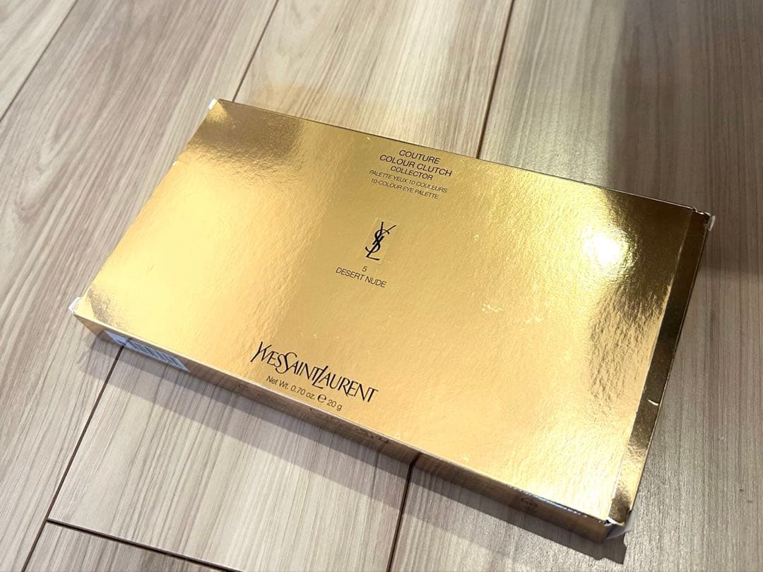 YSL イヴ・サンローラン　クチュールカラークラッチ５　デザートヌード